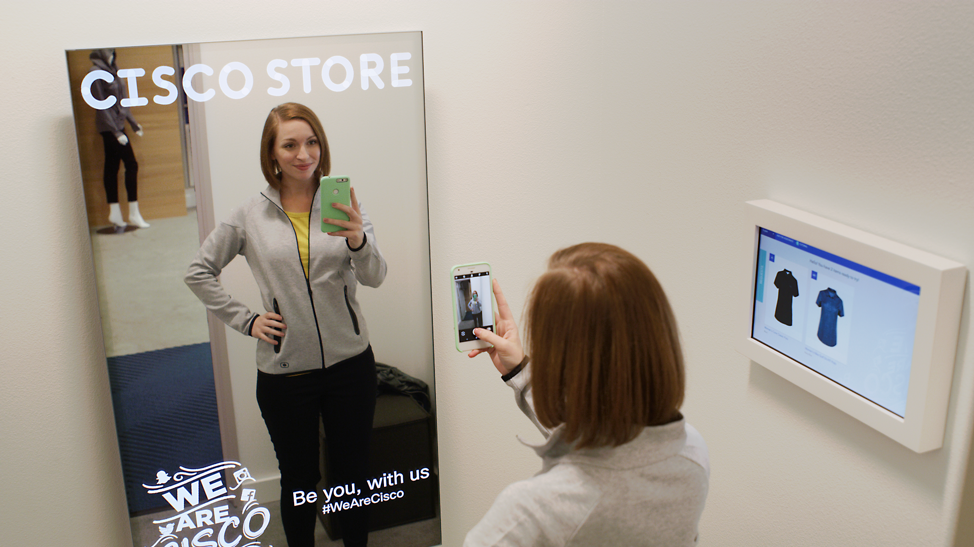 Cisco Store smart fitting room