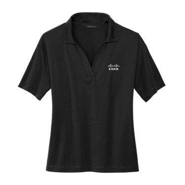  Core Stretch Jersey Polo - Black (Women's)