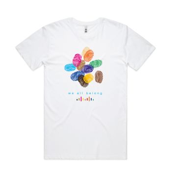 We All Belong T-Shirt (Women&#039;s) White-Small