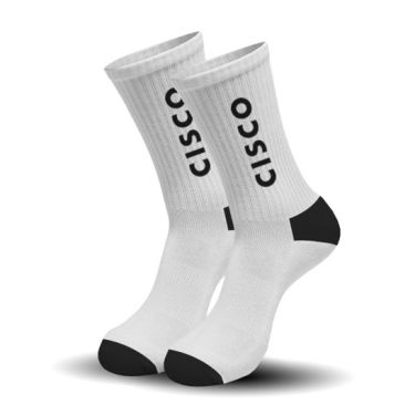 Core Cisco Athletic Socks - White/Black