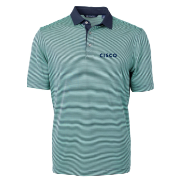  Core Stiped Polo - Mint (Men's)