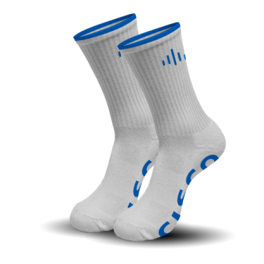  Core Active Socks – White/Medium Blue