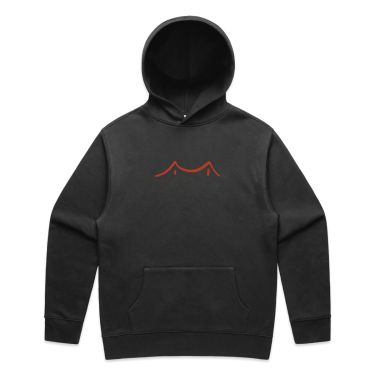 Stroke Logo Hoodie - Faded Black (Unisex)