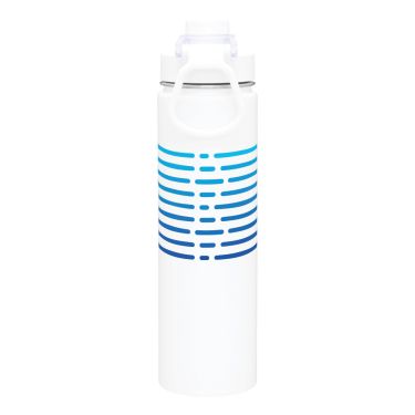 Tines Stripe Water Bottle - White