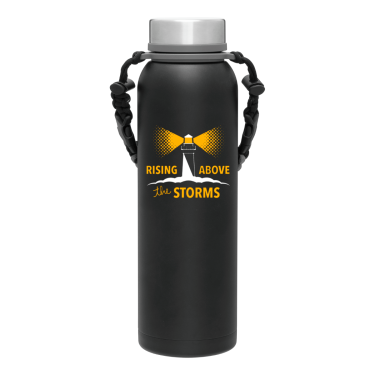 Rising Above the Storms Pine Bottle - Black