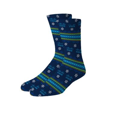 Holiday Bamboo Socks - Navy