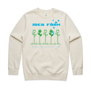Idea Farm Crew Sweatshirt Ecru (Unisex)