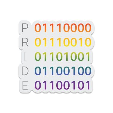Pride Binary Sticker