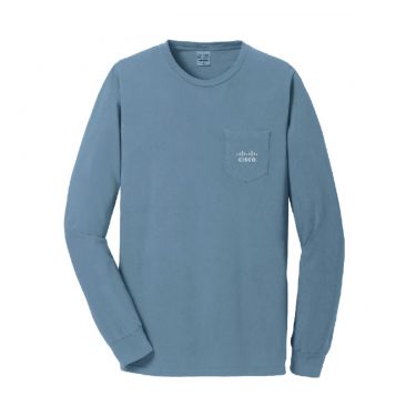  Core Beachwashed Long Sleeve Pocket T-Shirt Mint (Unisex)