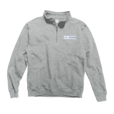 Patch ½ Zip Sweatshirt - Oxford Grey (Unisex) 