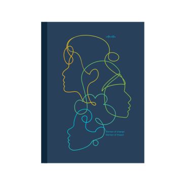 Women of Impact Stencil Notebook (Navy)